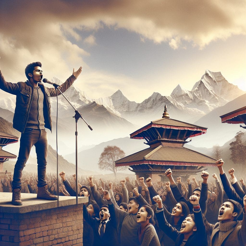 In Nepal, a former rapper aims to become the next prime minister, energizing young voters.