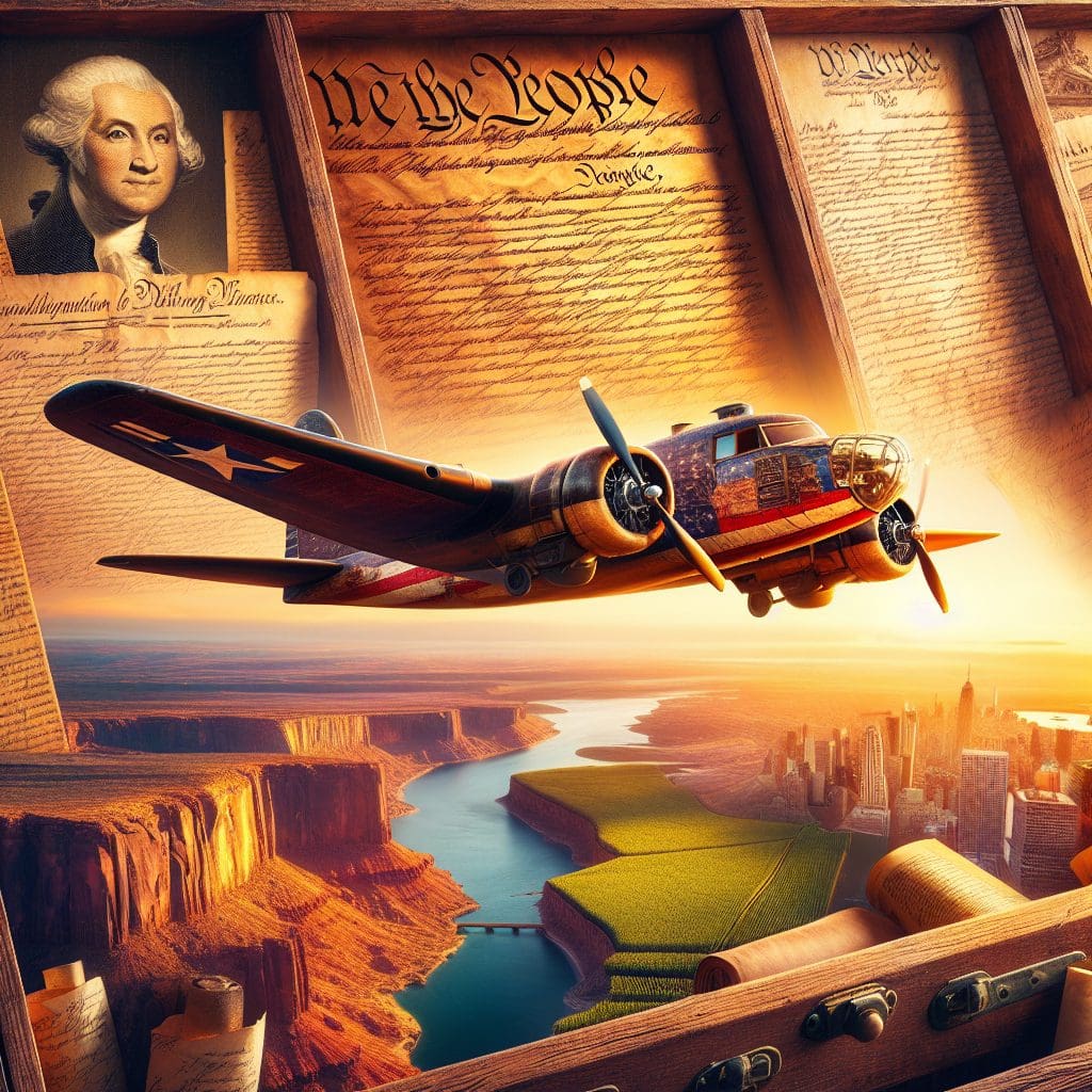 Unique historical documents journey across the U.S. on the “Freedom Plane” in anticipation of America’s 250th anniversary.