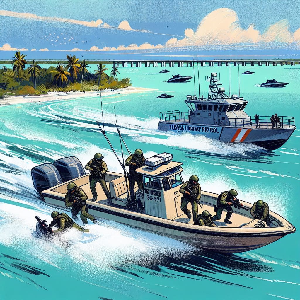 Florida Highway Patrol and Border Patrol apprehend 15 individuals in Key Largo operation.