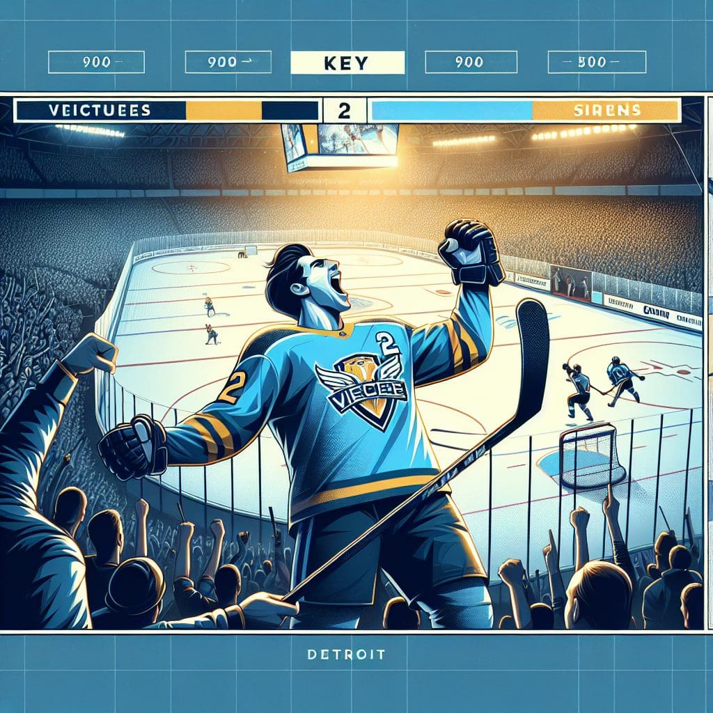 Dubois Nets Two Goals in 3rd Period, Leading Victoire to Comeback Win Over Sirens in Detroit