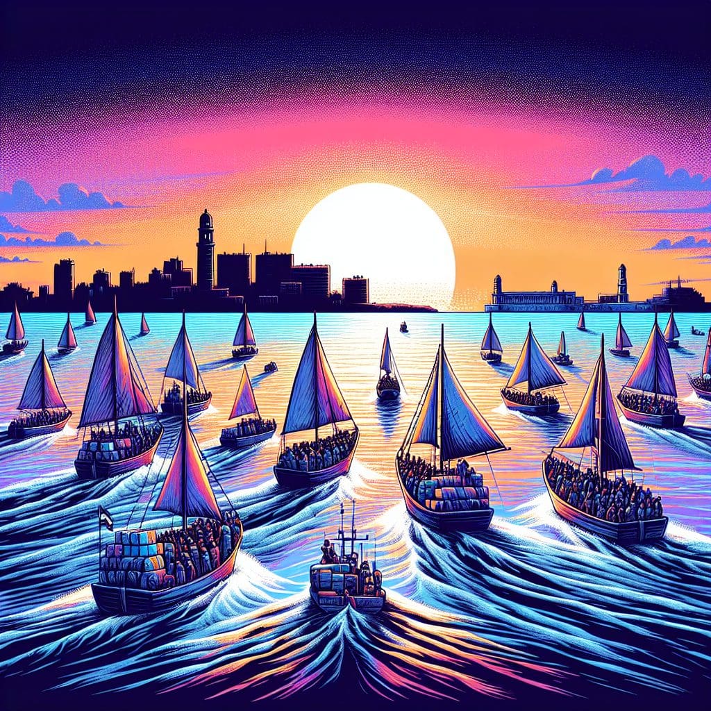 Lost aid-laden sailboats destined for Cuba successfully reach Havana.