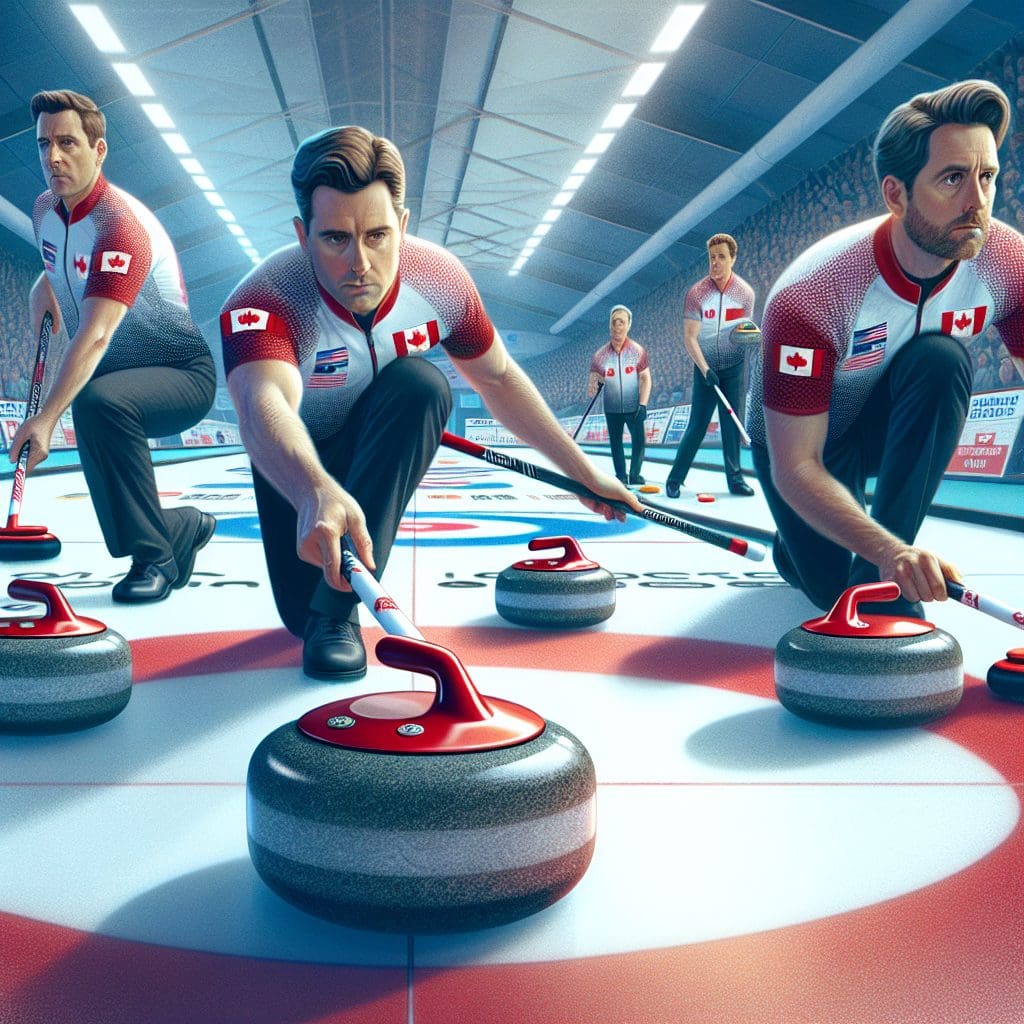 Canadian men lead curling world championship rankings, edging out Switzerland for fifth straight victory.